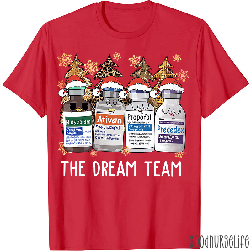 The Dream Team Christmas Nurse T-shirt