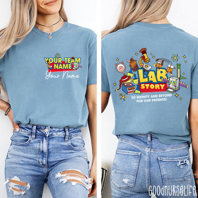 Personalized Laboratory Team Lab Week 2026 Two Sided T-Shirt