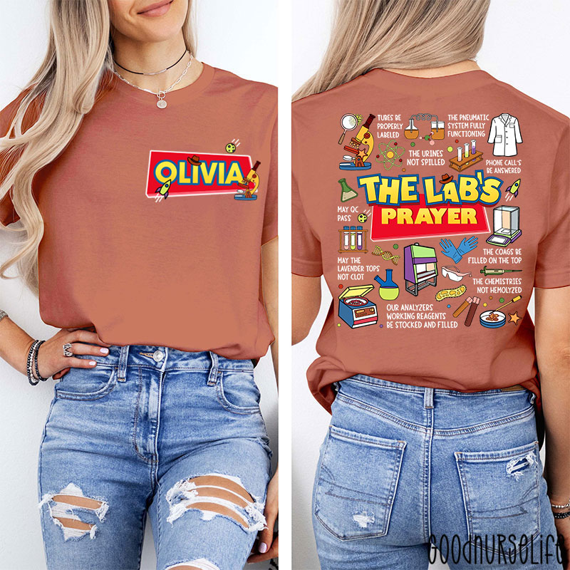 Personalized The Lab's Prayer Lab Week Two Sided T-Shirt