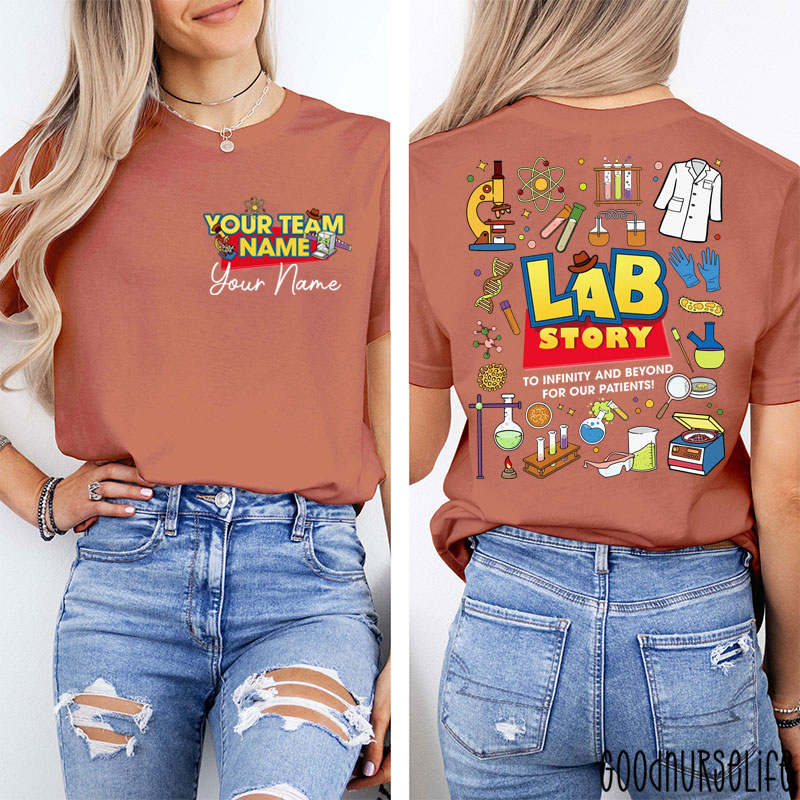 Personalized Name To Infinity And Beyond Two Sided T-Shirt