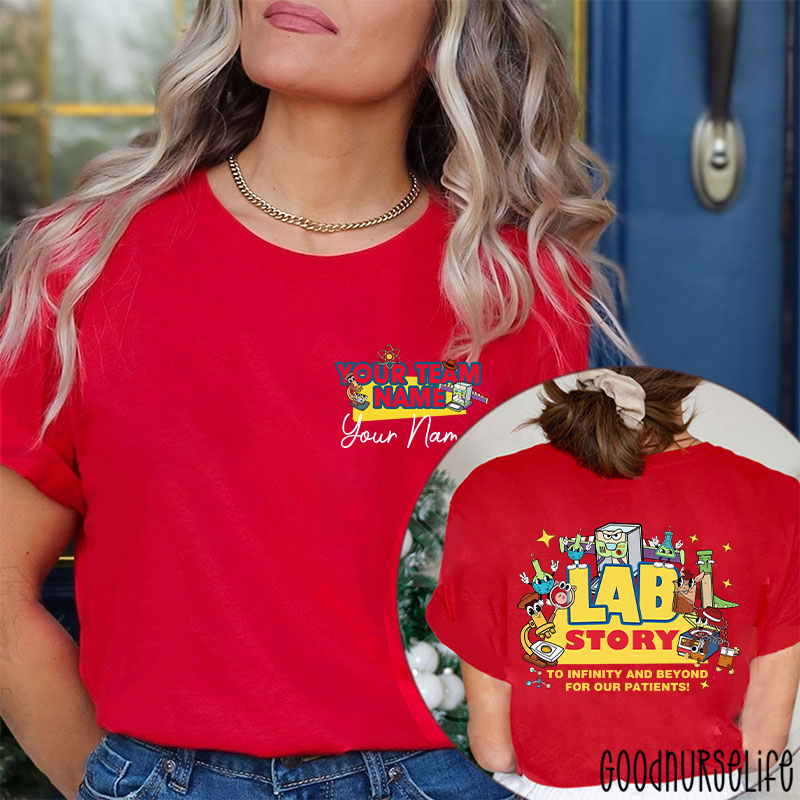 Personalized Lab Week 2026 Lab Story Two Sided T-Shirt