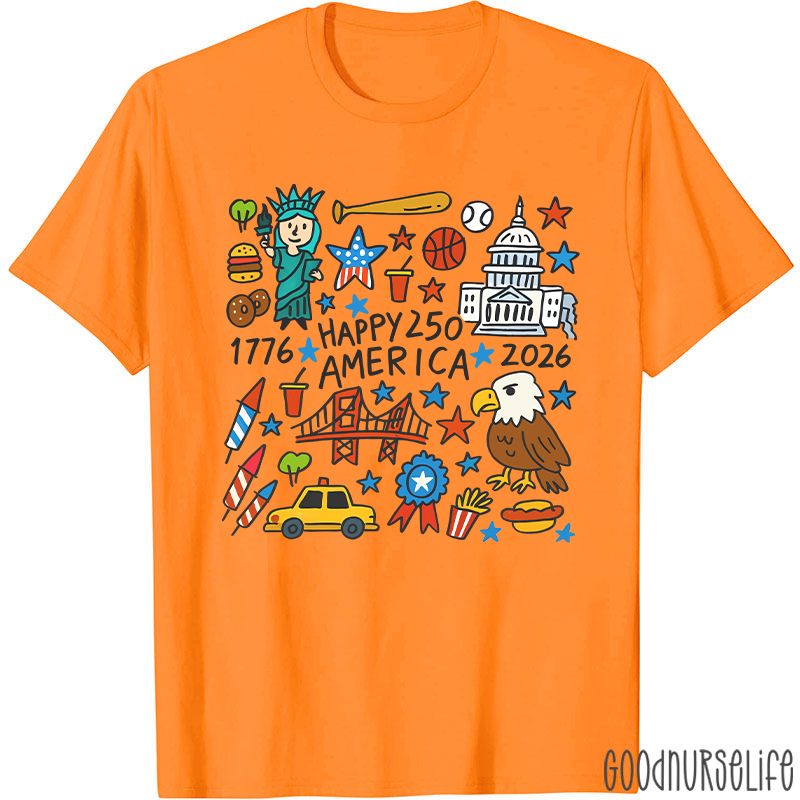 Comfort Colors America 250th Anniversary Nurse T-Shirt