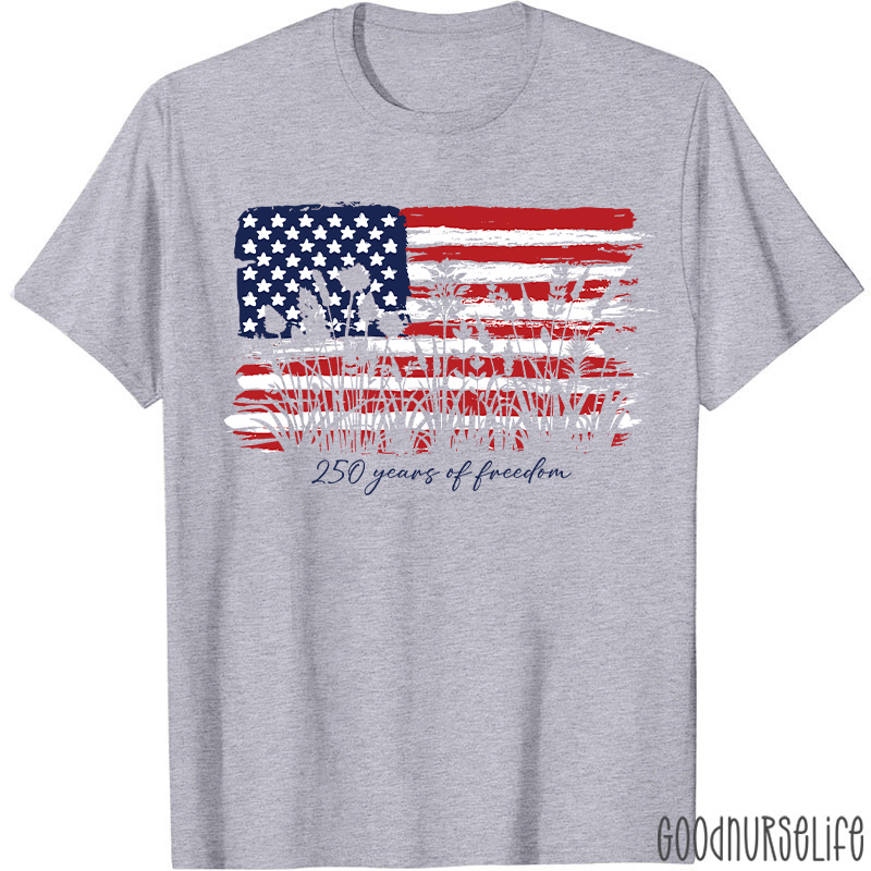 Land Of The Free Home Of The Brave Nurse T-Shirt