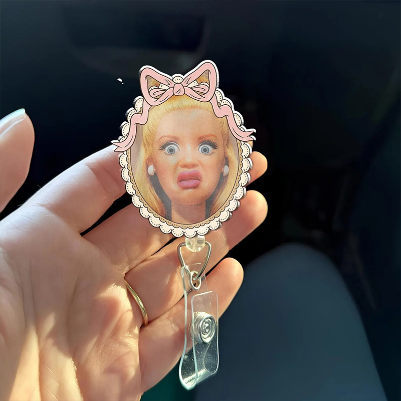 Cringe Doll Meme Nurse Badge Reel