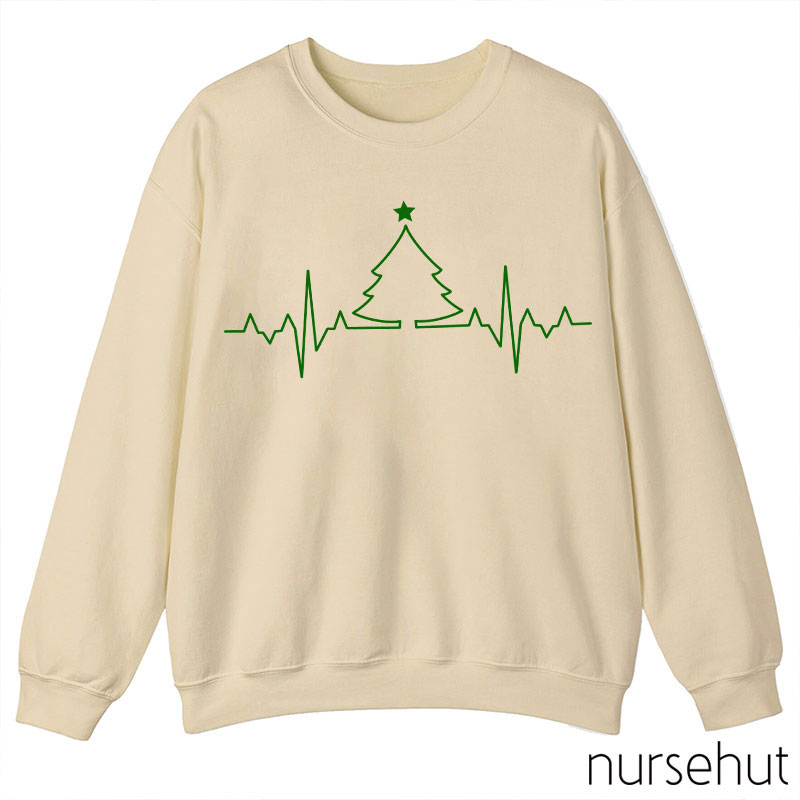 ECG Christmas Tree Nurse Sweatshirt