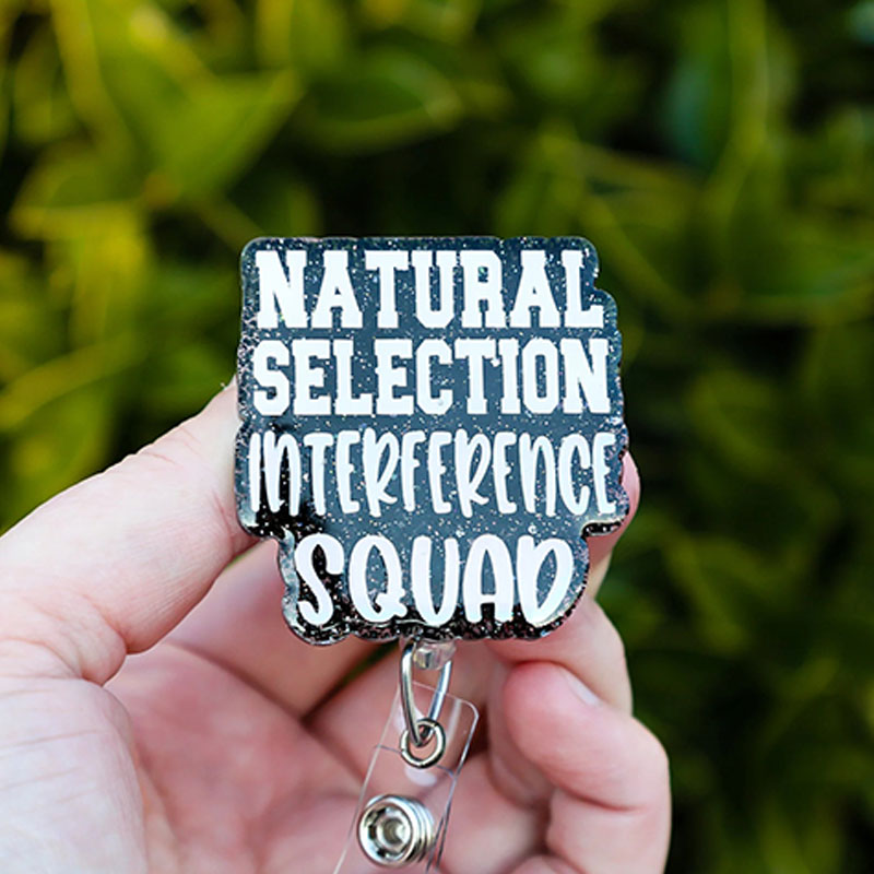 Natural Selection Interference Squad Nurse Badge Reel