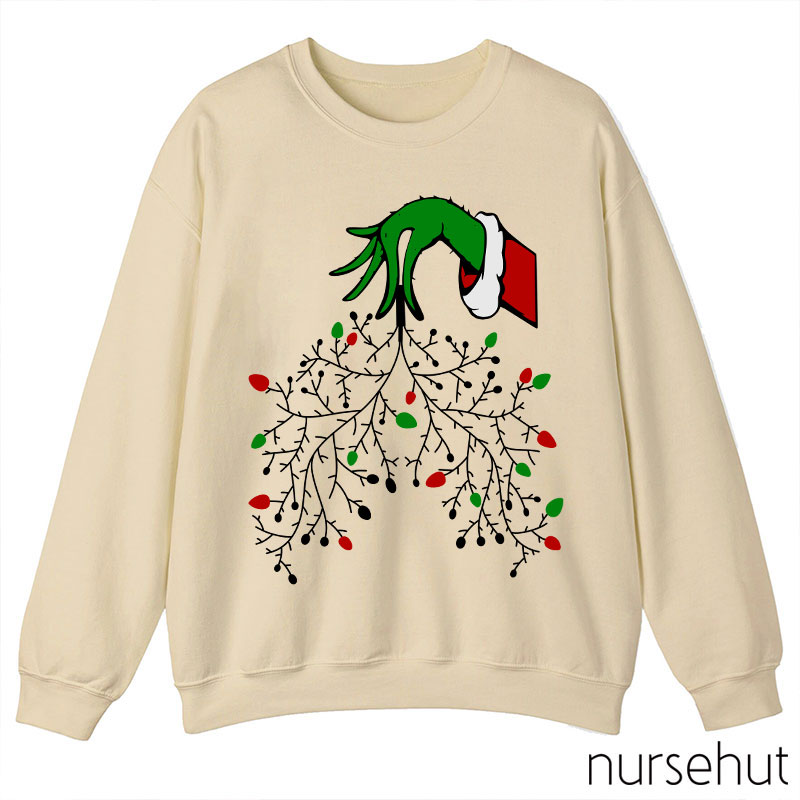It's Time To Turn On The Christmas Lights Nurse Sweatshirt