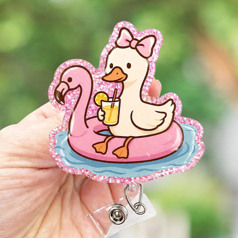 Summer Goose Retractable Badge Reel