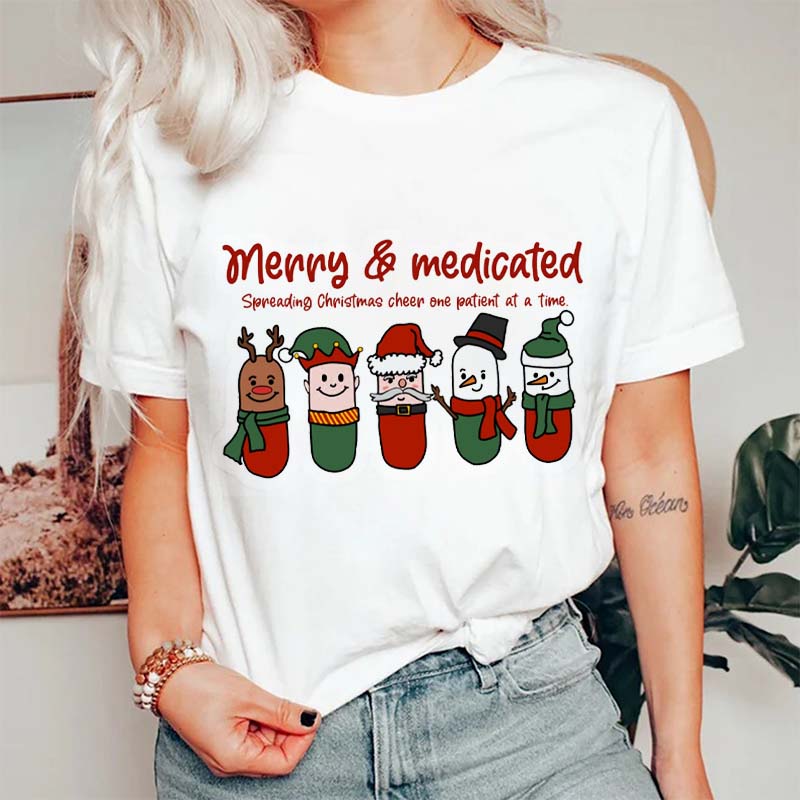Merry Medicated Nurse T-Shirt