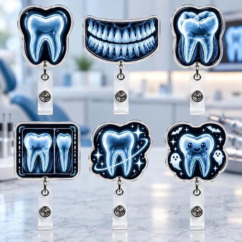 Radiology Tooth Badge Reel