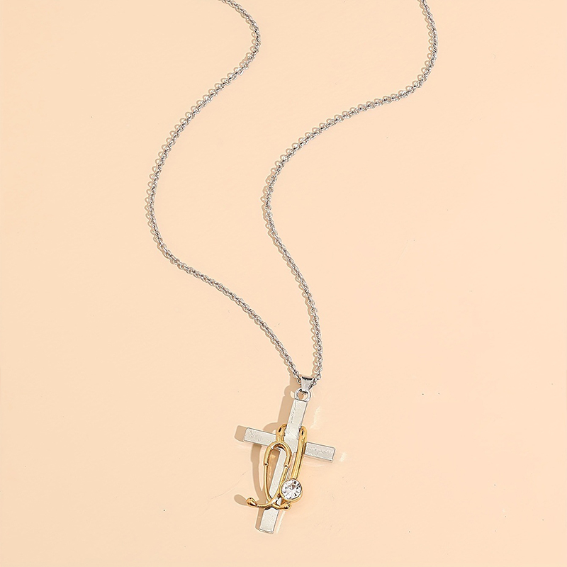 Stethoscope Cross Nurse Necklace