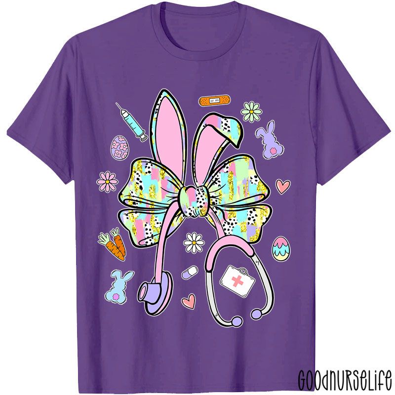 Easter Bunny Stethoscope Nurse T-Shirt