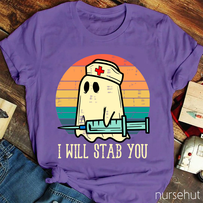 Boo I Will Stab You Nurse T-Shirt