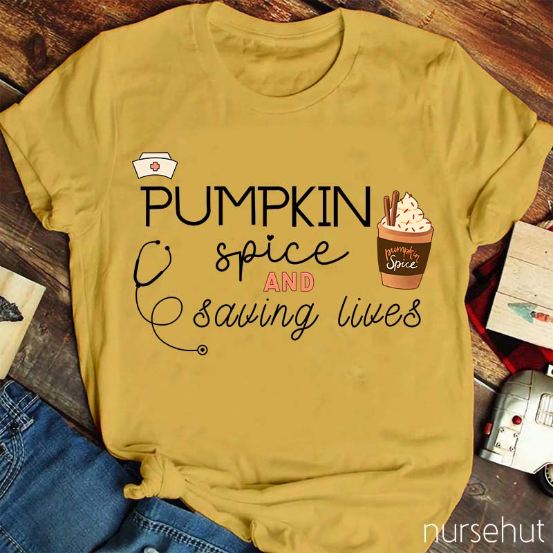 Pumpkin Spice Nurse T-Shirt