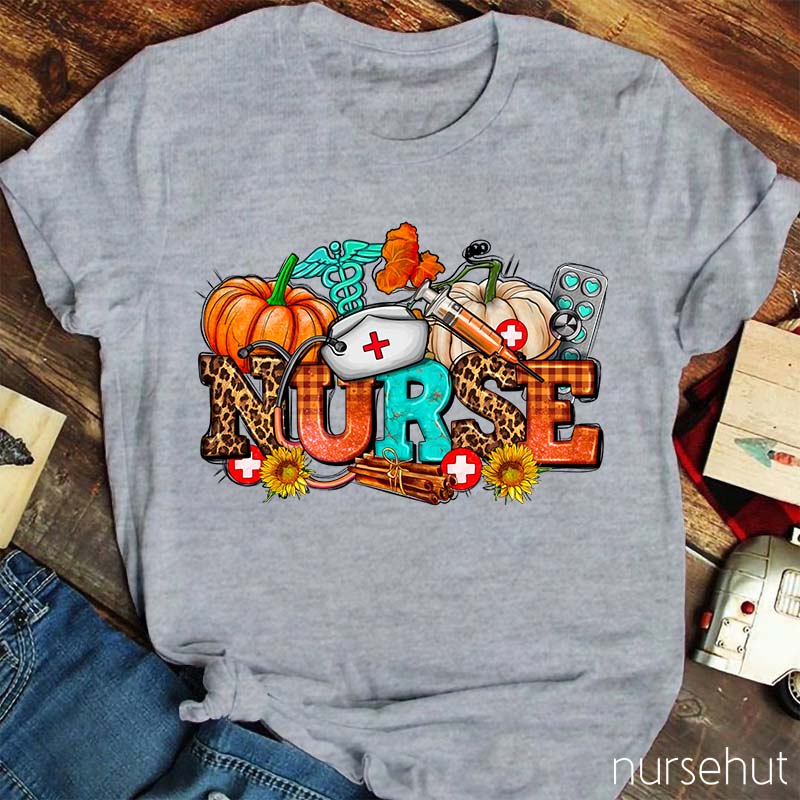 Nurse With Fall Element Nurse T-Shirt