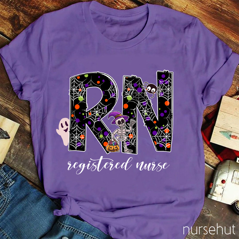 Personalized Halloween Crew Nurse T-Shirt