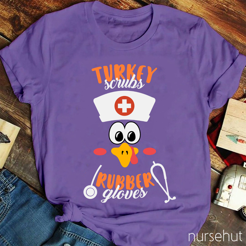 Turkey Scrubs Nurse T-Shirt