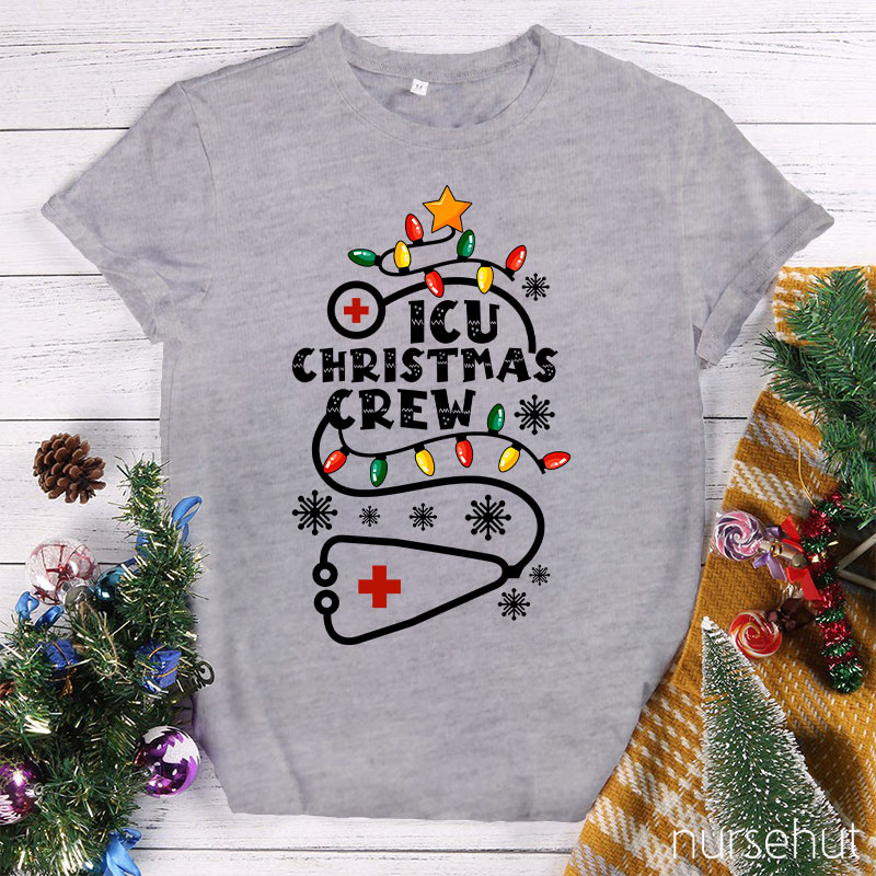 Personalized Christmas Crew Nurse T-Shirt