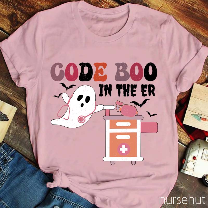 Code Boo In The ER Nurse T-Shirt