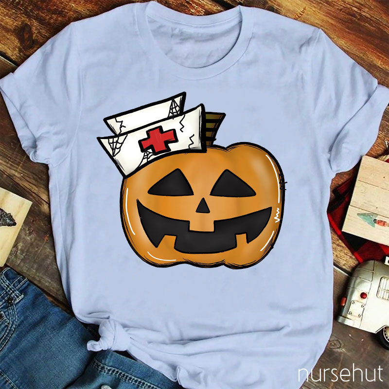 Halloween Pumkin Nurse T-Shirt