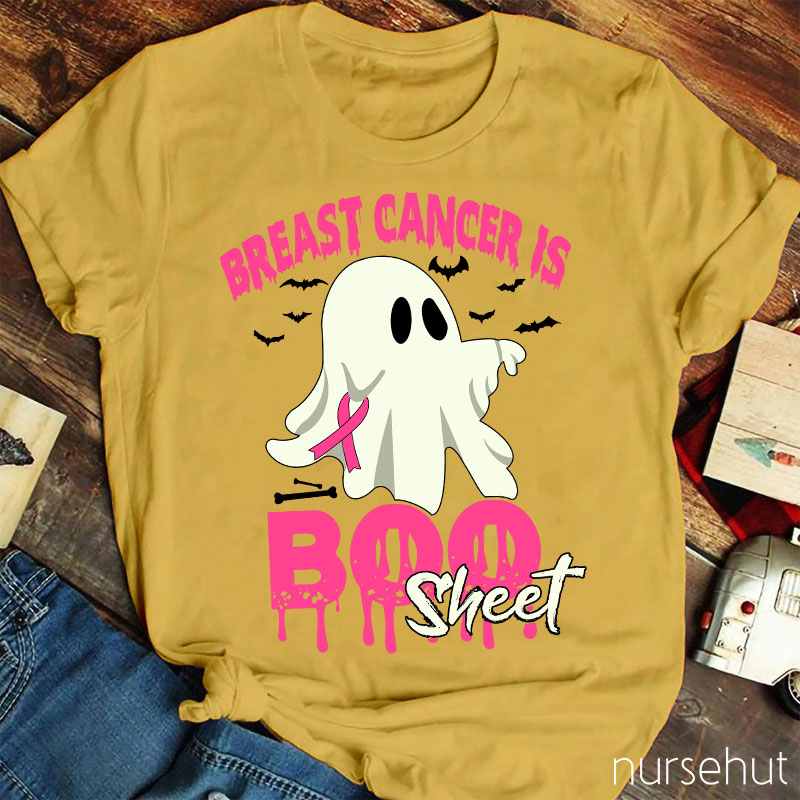 Breast Cancer Is Boo Sheet Nurse T-Shirt