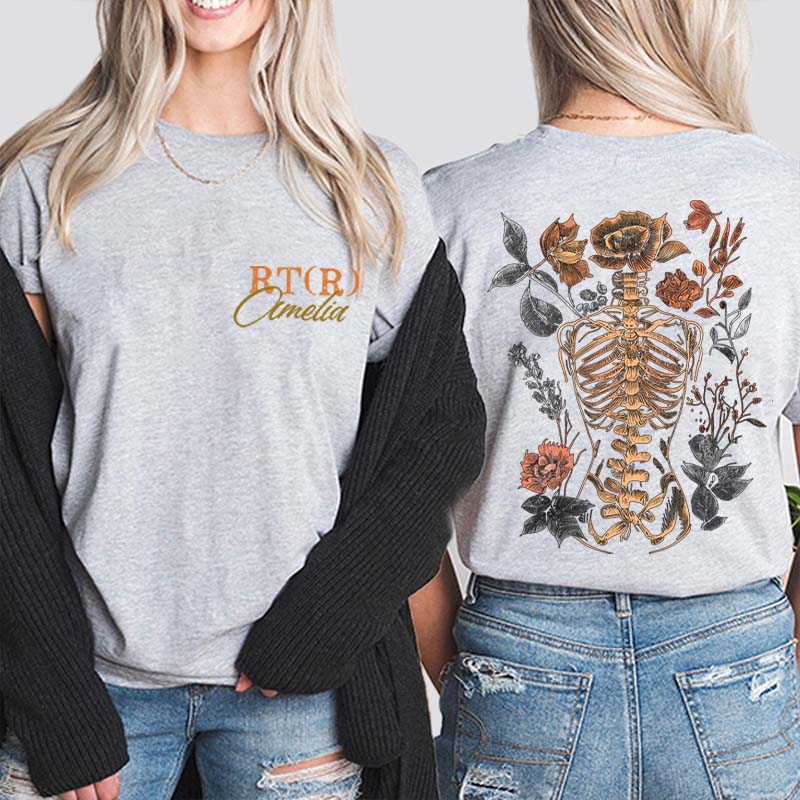 Personalized The Human Body Is A Great Art Nurse Two Sided T-Shirt