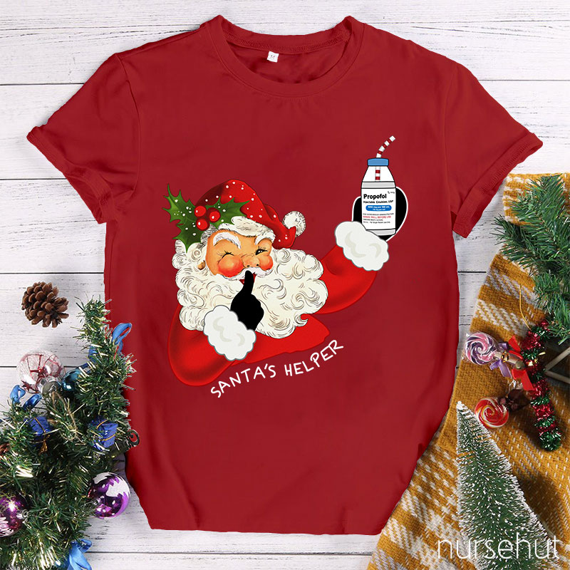 Santa's Helper Nurse T-Shirt