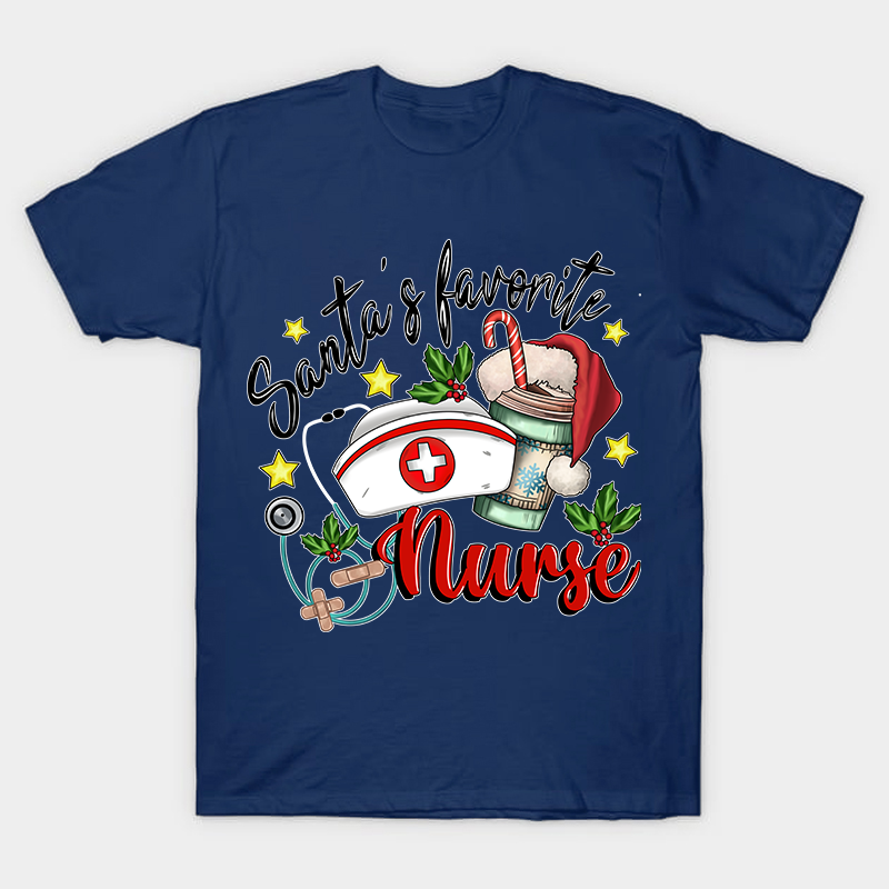 Santa's Favorite Nurse T-Shirt