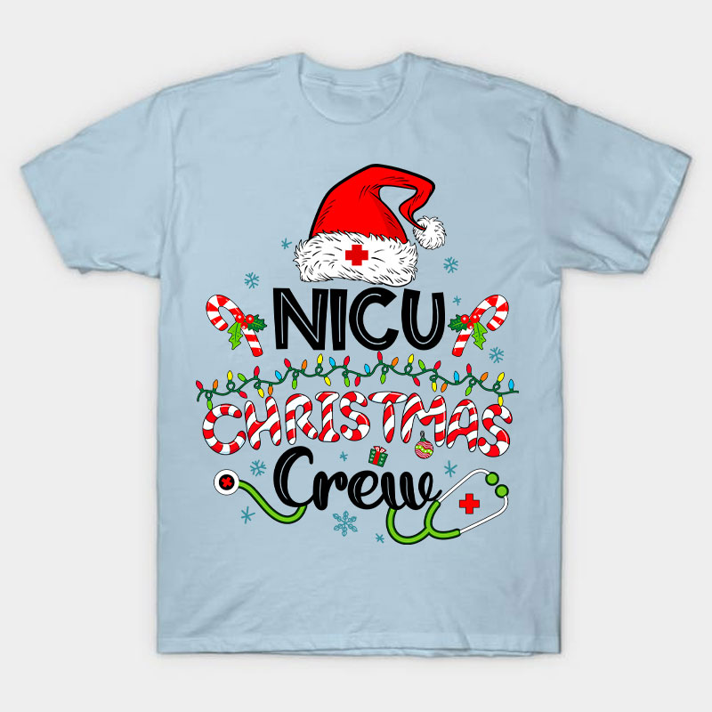 Personalized Christmas Crew Nurse T-Shirt