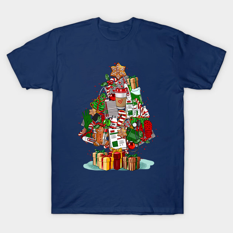 Nurse Christmas Tree Nurse T-Shirt