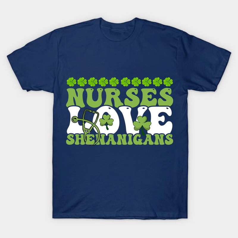 Nurse Love Shenanigans Nurse T-Shirt