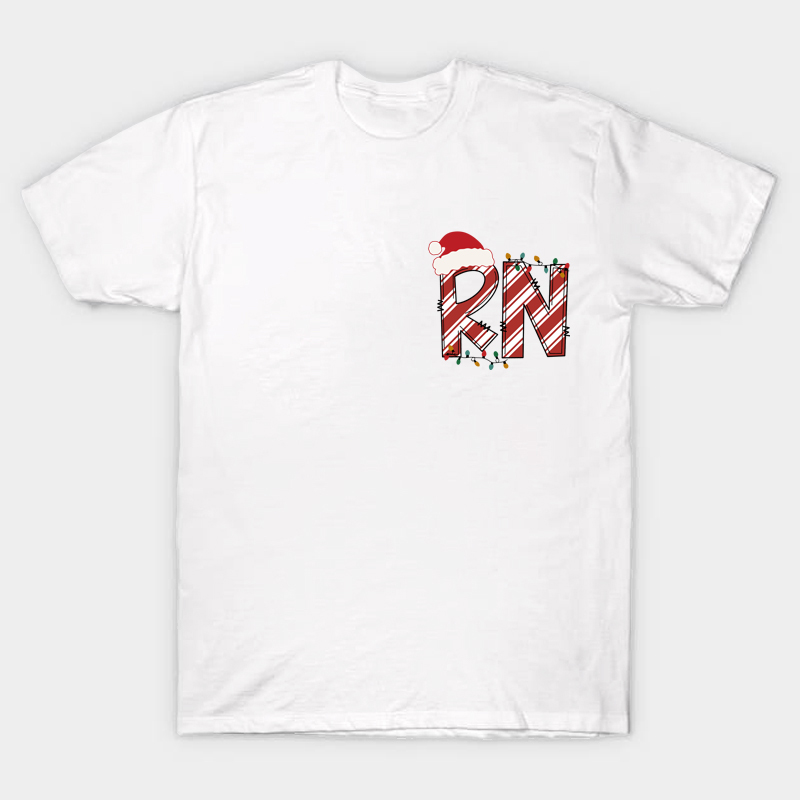 Personalized Christmas Style Nurse T-Shirt
