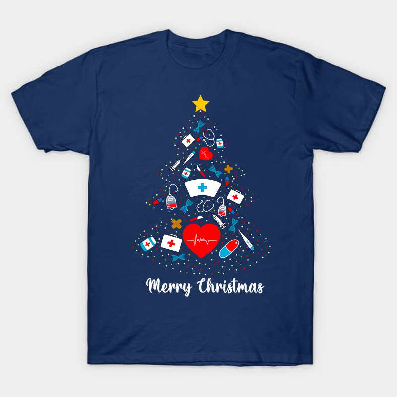 This Is The Nurse's Christmas Tree Nurse T-Shirt