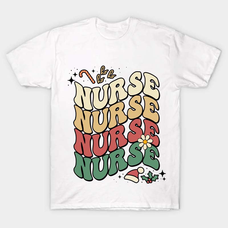 Ho Ho Ho Best Christmas Ever Nurse T-shirt