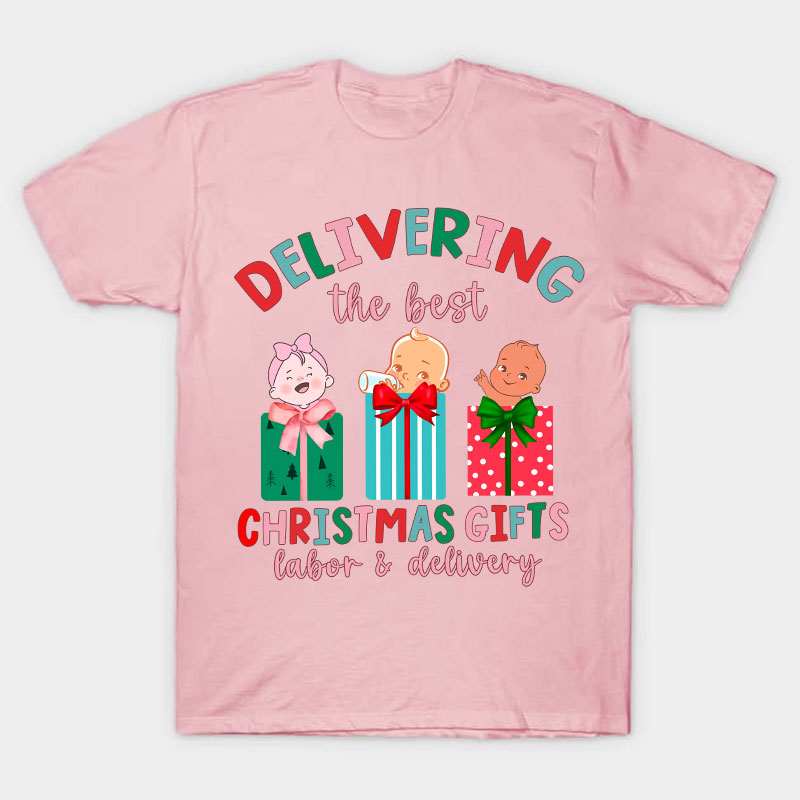 Delivering The Best Christmas Gifts Nurse T-Shirt