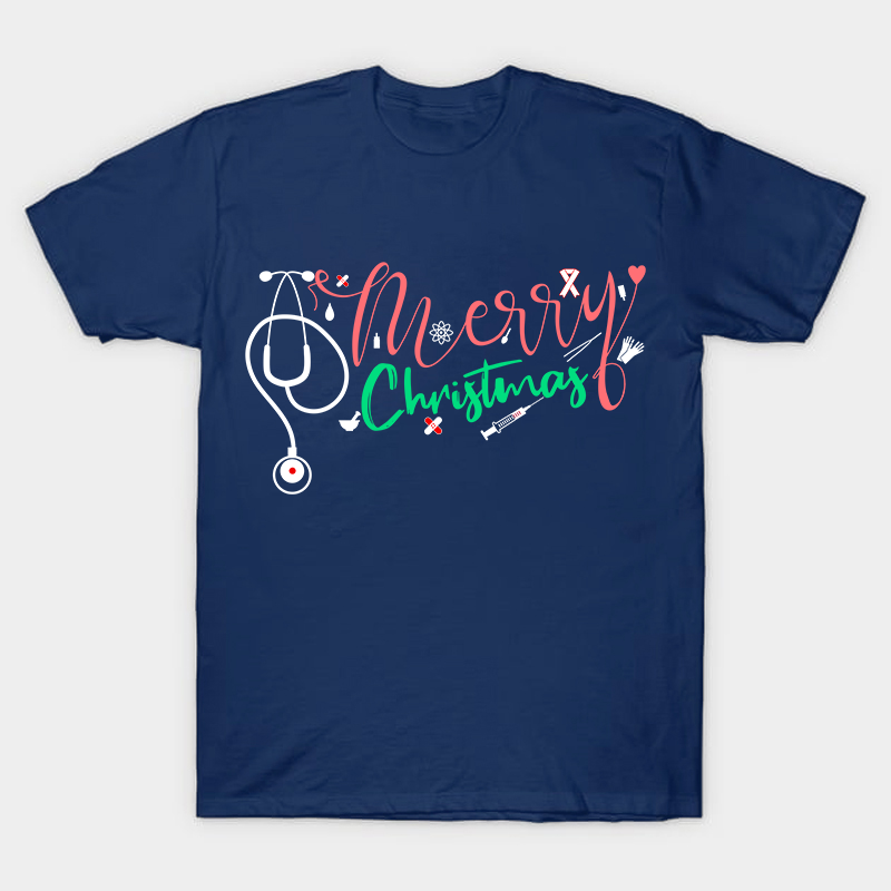 Nurse's Happiest Day Merry Christmas Nurse T-Shirt