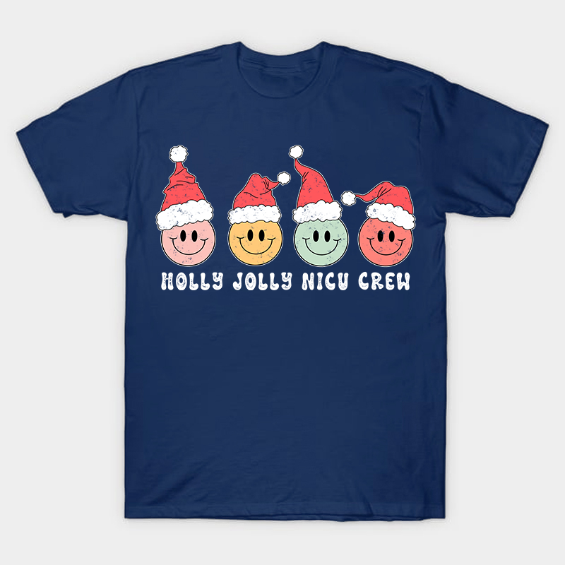 Holly Jolly Nicu Crew Nurse T-Shirt