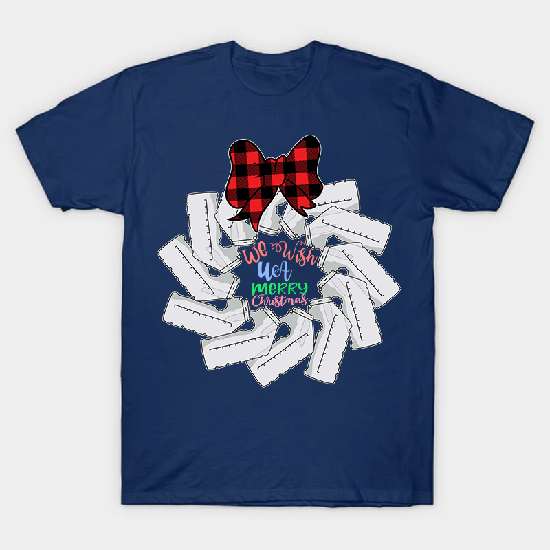 We Wish Merry UA Christmas Nurse T-Shirt