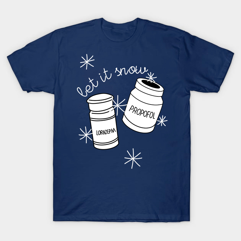 Let It Snow Nurse T-Shirt