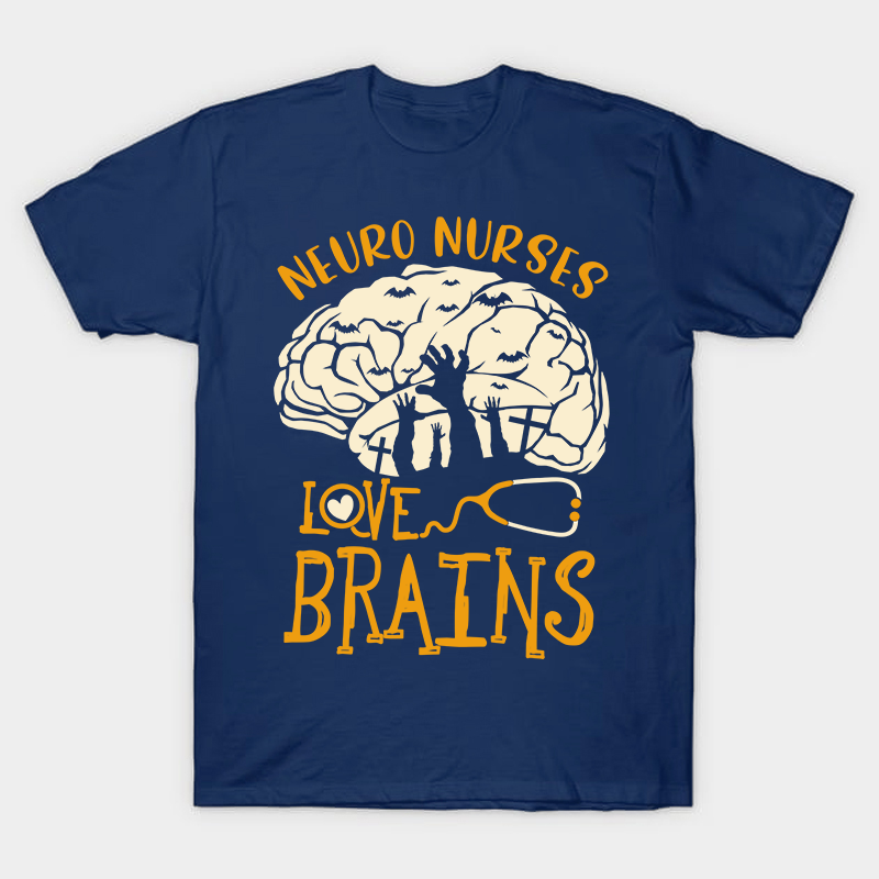 Neuro Nurses Love Brains Nurse T-Shirt