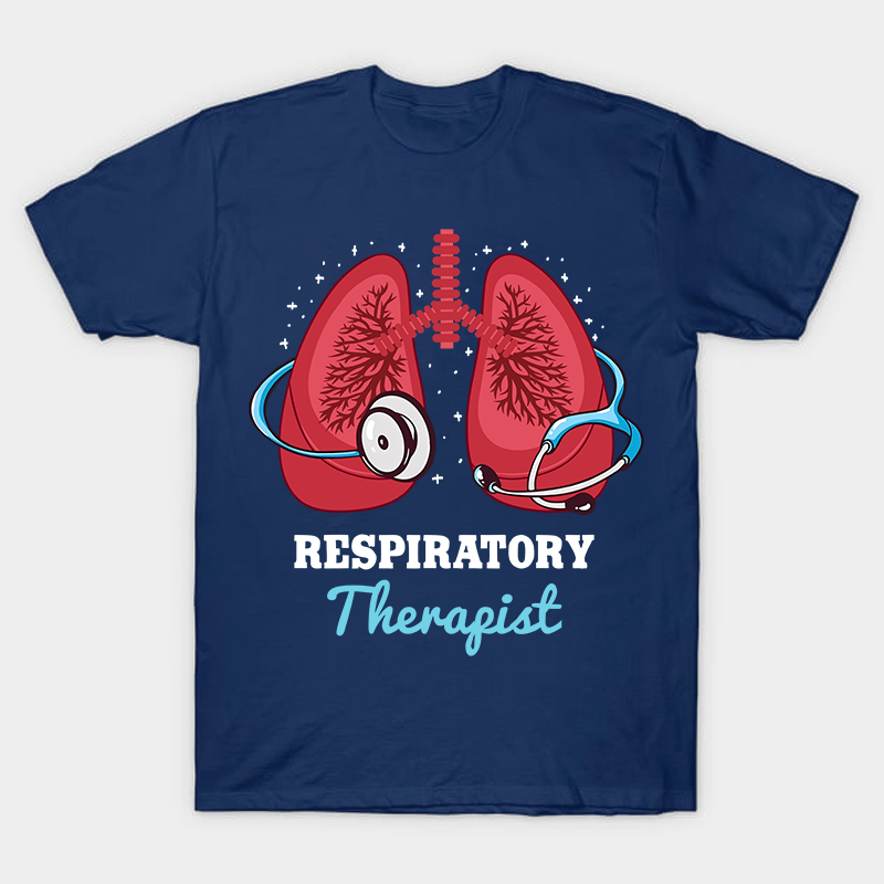 Stethoscope Around A Lung RT Nurse T-Shirt