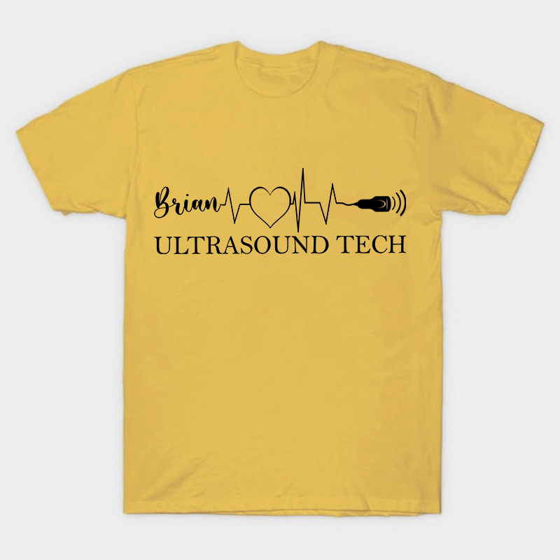 Personalized Name Ultrasound Tech Nurse T-Shirt