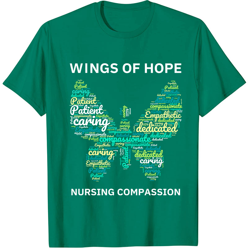 Wings Of Hope Nursing Compassion Nurse T-Shirt