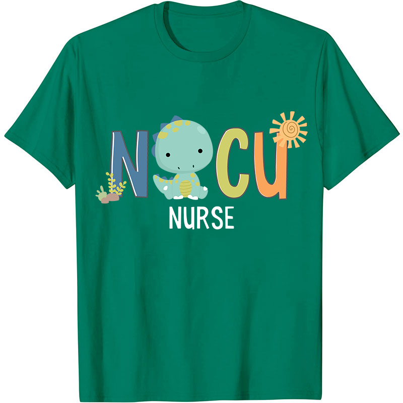 NICU Cute Dinosaur Nurse T-Shirt
