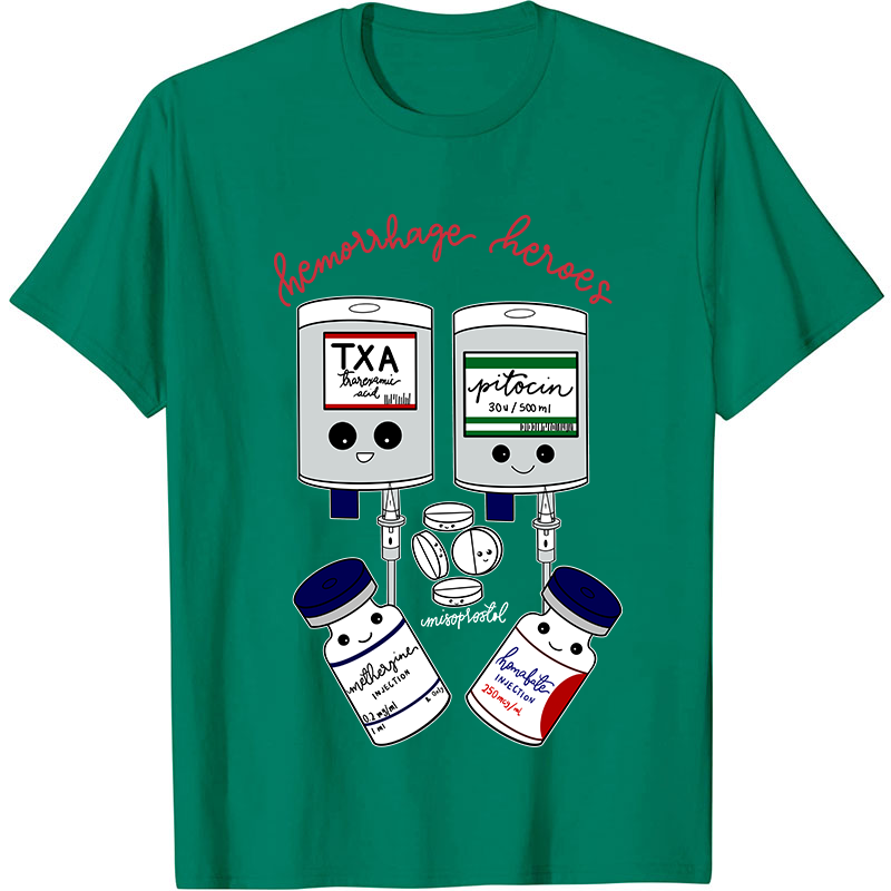Hemorrhage Heroes Nurse T-Shirt