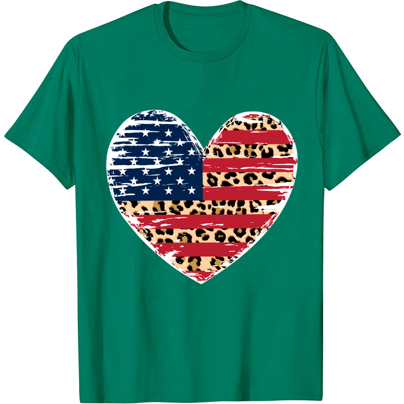 Independence Day Heart Flag Nurse T-Shirt