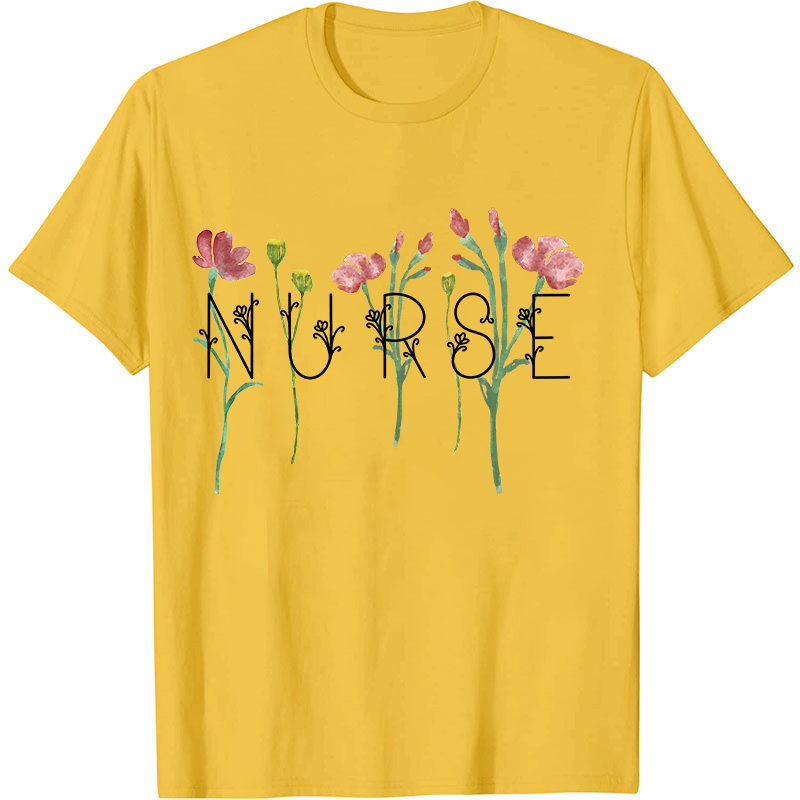 Wildflowers Nurse T-Shirt