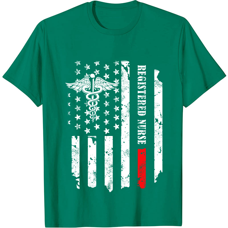 Personalized Department Flag Nurse T-Shirt