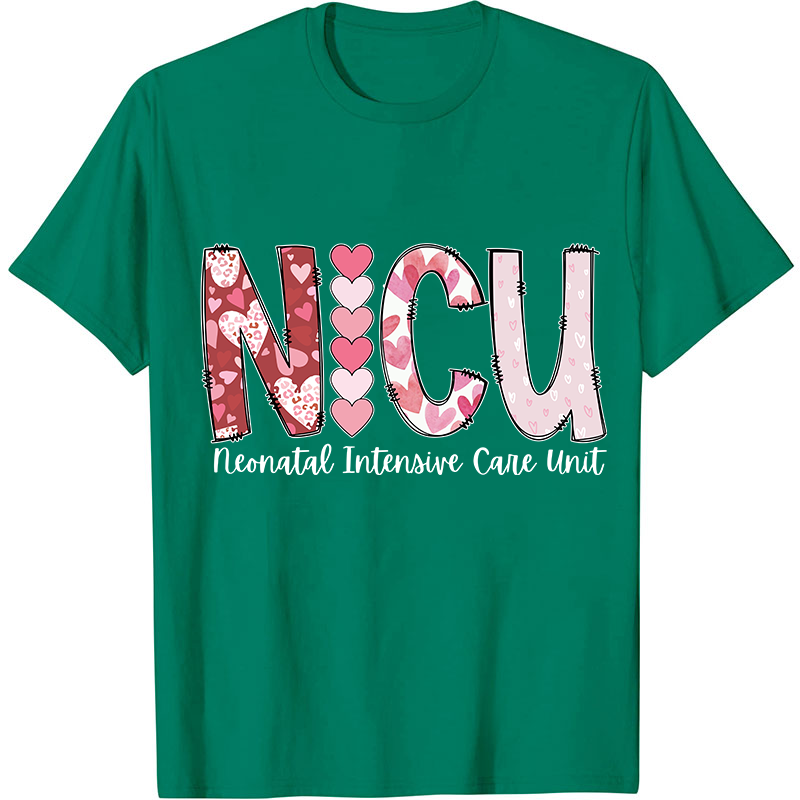 Valentines Neonatal Intensive Care Unit Nurse T-Shirt