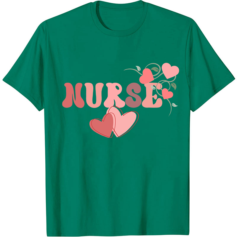 Nurse Heart Valentine Nurse T-Shirt
